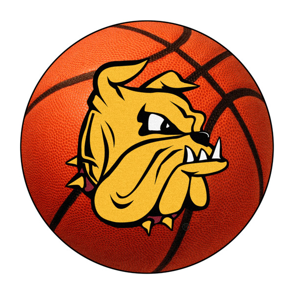 University of Minnesota-Duluth - Minnesota-Duluth Bulldogs Basketball Mat "Champ the Bulldog" Logo Orange