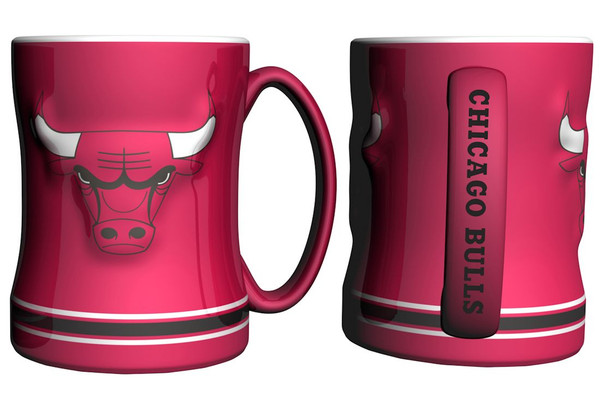 Chicago Bulls Coffee Mug - 14oz Sculpted Relief