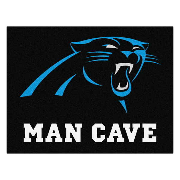 Carolina Panthers Man Cave All-Star Panther Primary Logo Black