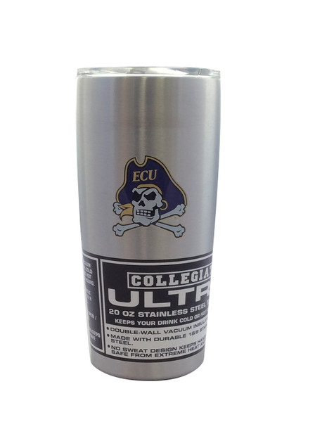 East Carolina Pirates Travel Tumbler 20oz Ultra Purple