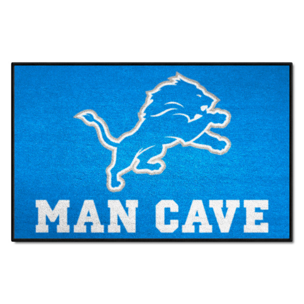 Detroit Lions Man Cave Starter Lion Primary Logo Blue