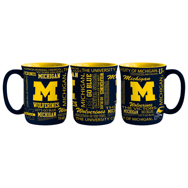 Michigan Wolverines Coffee Mug 17oz Spirit Style