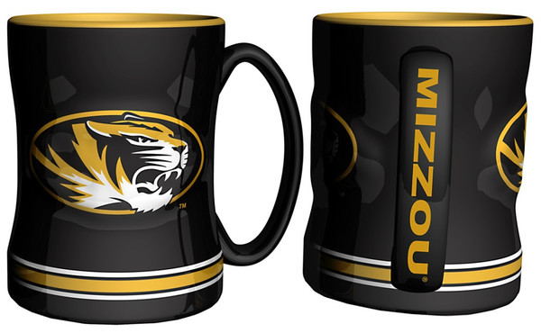 Missouri Tigers Coffee Mug - 14oz Sculpted Relief