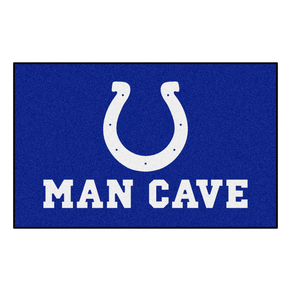 Indianapolis Colts Man Cave UltiMat Horseshoe Primary Logo Blue