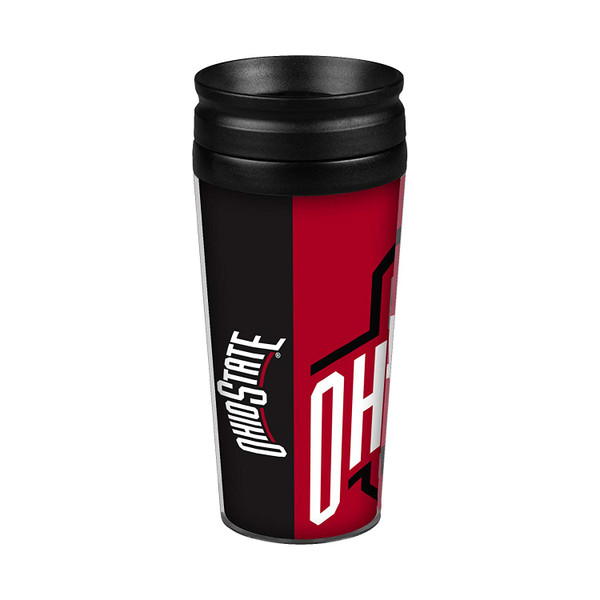Ohio State Buckeyes Travel Mug 14oz Full Wrap Style Hype Design