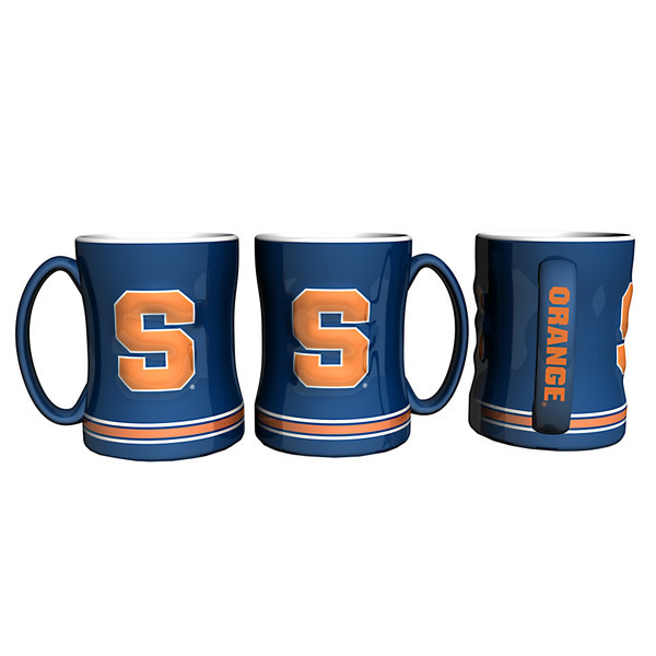 Syracuse Orange Coffee Mug 14oz Sculpted Relief