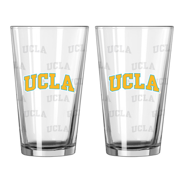 UCLA Bruins Glass Pint Satin Etch 2 Piece Set