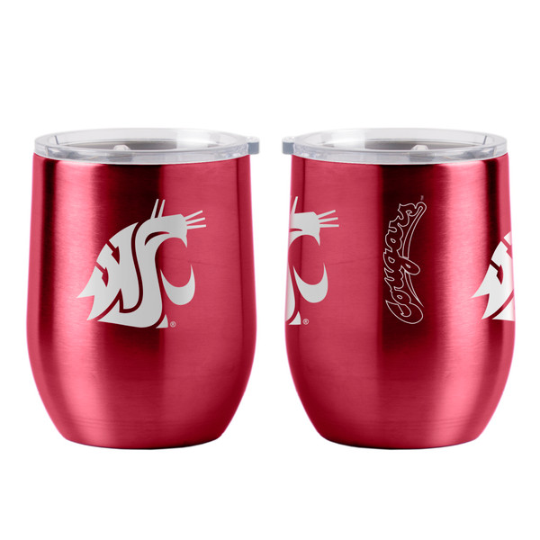 Washington State Cougars Travel Tumbler 16oz Ultra Curved Beverage