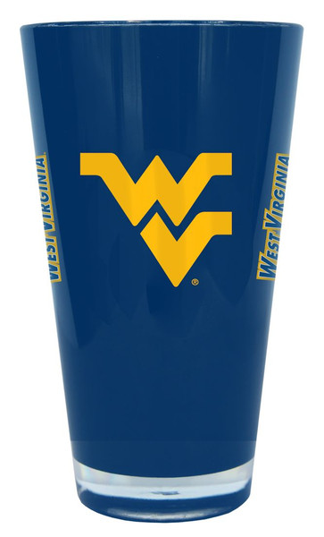 West Virginia Mountaineers 20 oz Insulated Plastic Pint Glass