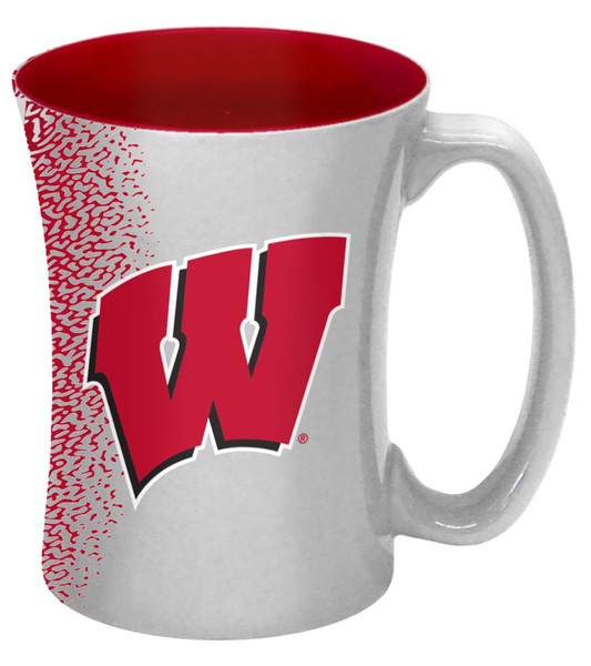 Wisconsin Badgers Coffee Mug - 14 oz Mocha