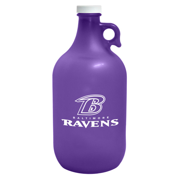 Baltimore Ravens Growler 64oz Frosted Purple