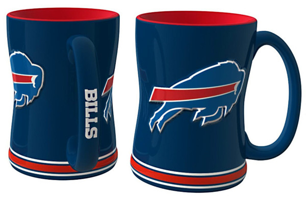 Buffalo Bills Coffee Mug - 14oz Sculpted Relief