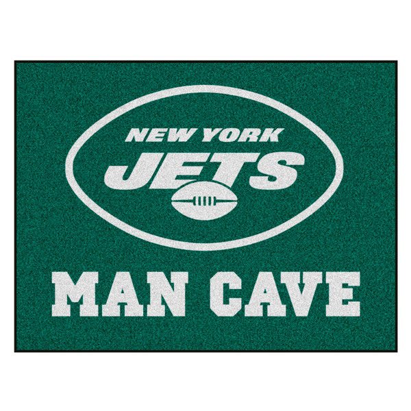 New York Jets Man Cave All-Star Oval Jets Primary Logo Green