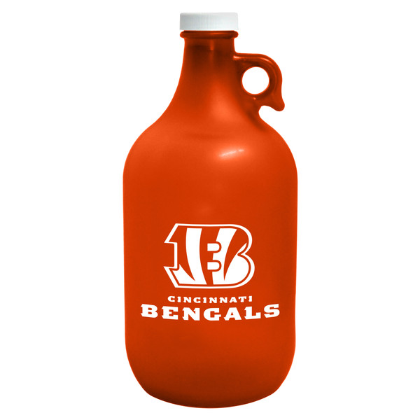 Cincinnati Bengals Growler 64oz Frosted Orange