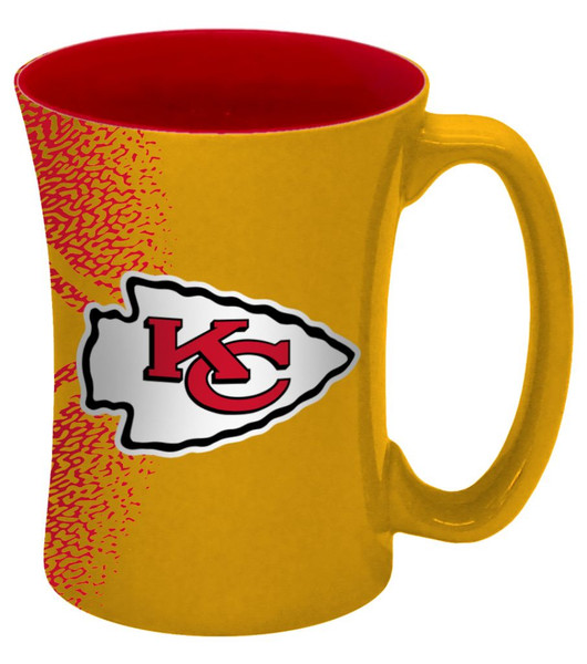 Kansas City Chiefs Coffee Mug 14oz Mocha Style