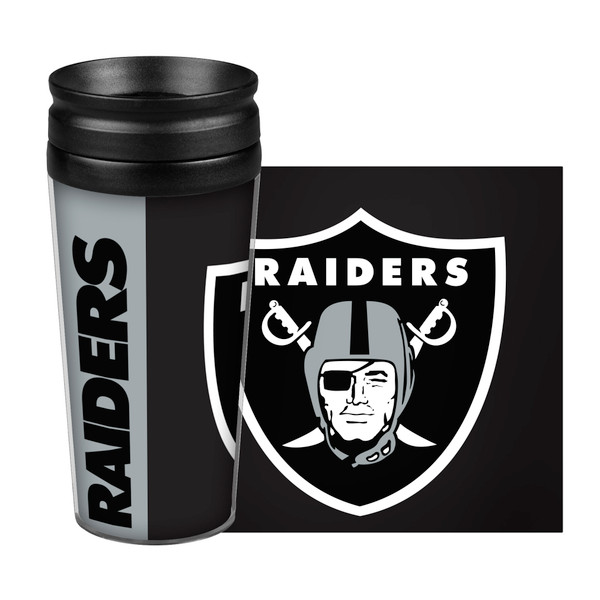 Las Vegas Raiders Travel Mug 14oz Full Wrap Style Hype Design