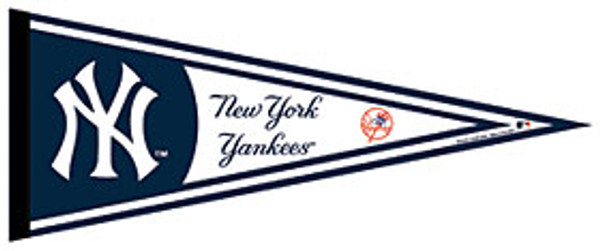 New York Yankees Pennant 12x30 Pinstripes Design