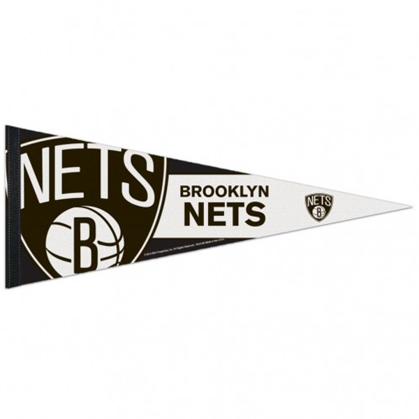 Brooklyn Nets Pennant 12x30 Premium Style