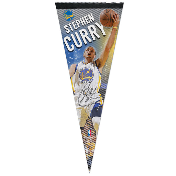 Golden State Warriors Pennant 12x30 Premium Style Stephen Curry Design