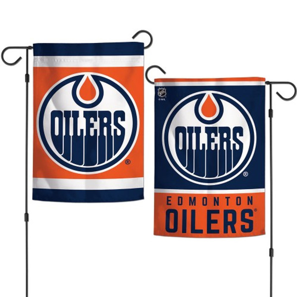 Edmonton Oilers Flag 12x18 Garden Style 2 Sided