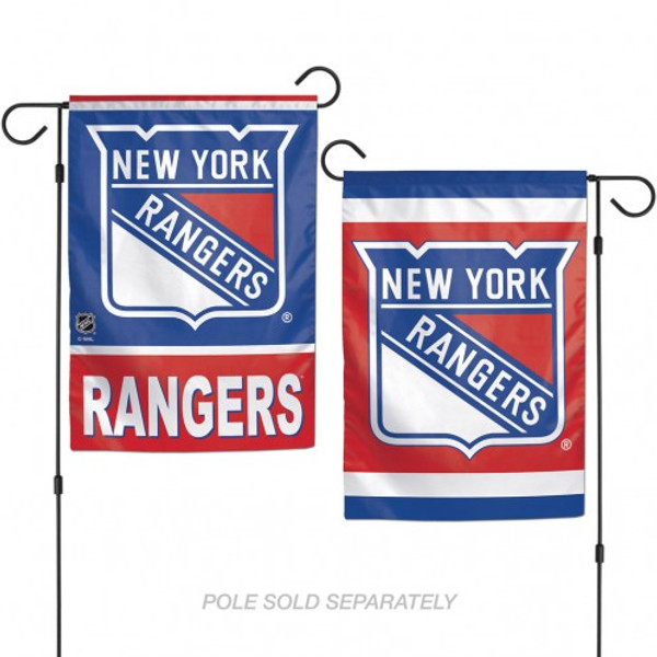 New York Rangers Flag 12x18 Garden Style 2 Sided