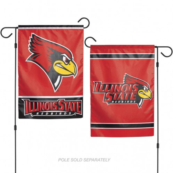 Illinois State Redbirds Flag 12x18 Garden Style 2 Sided