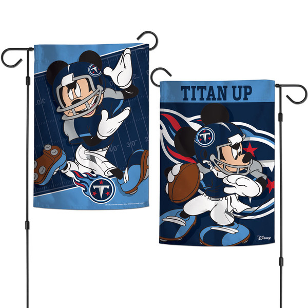 Tennessee Titans Flag 12x18 Garden Style 2 Sided Disney