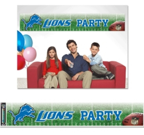 Detroit Lions Banner 12x65 Party Style