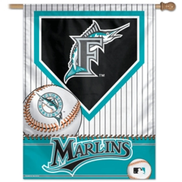 Florida Marlins Banner 27x37 Vertical