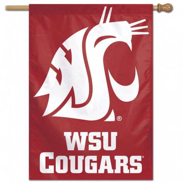 Washington State Cougars Banner 28x40 Vertical Second Alternate Design