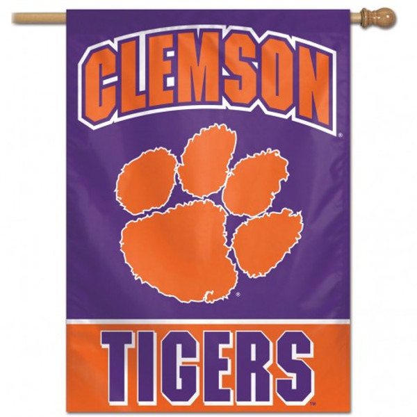 Clemson Tigers Banner 28x40 Vertical Alternate Design