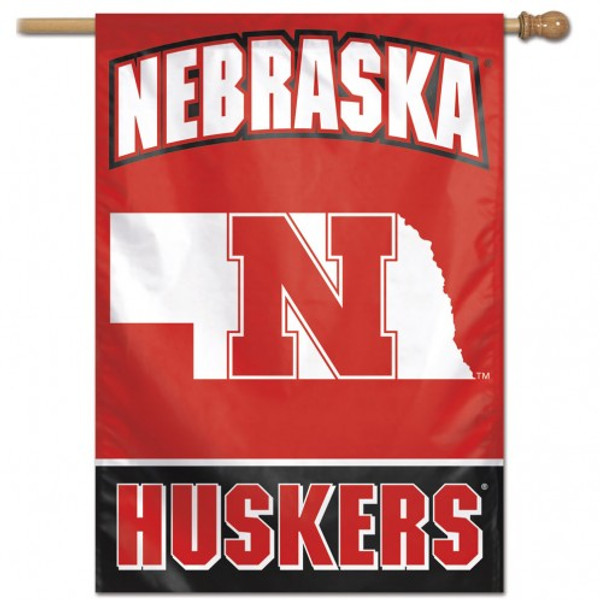 Nebraska Cornhuskers Banner 28x40 Vertical Alternate Design