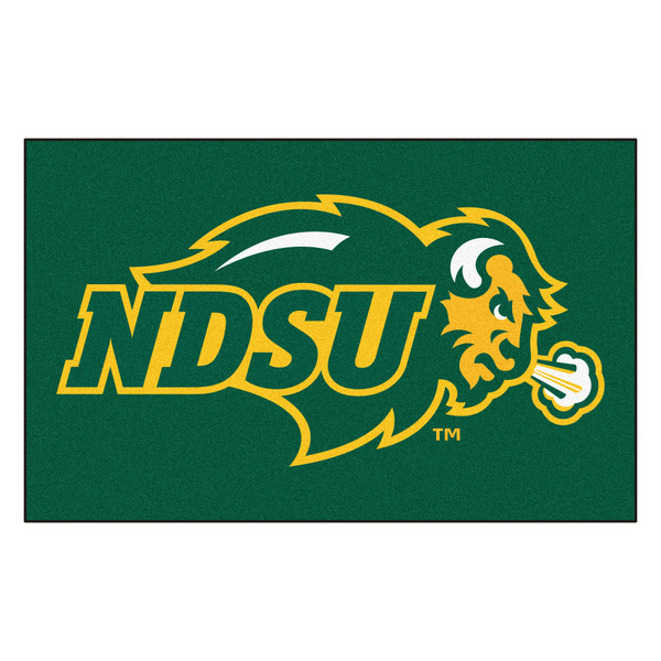 North Dakota State University - North Dakota State Bison Ulti-Mat "NDSU & Bison" Logo Green