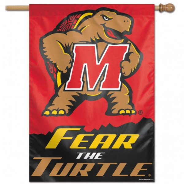 Maryland Terrapins Banner 28x40 Vertical Alternate Design