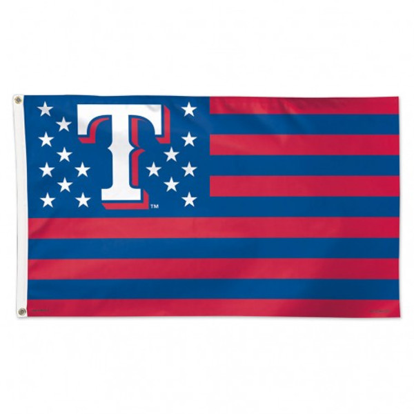 Texas Rangers Flag 3x5 Deluxe Style Stars and Stripes Design