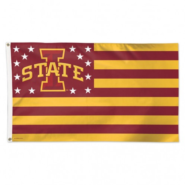 Iowa State Cyclones Flag 3x5 Deluxe Style Stars and Stripes Design