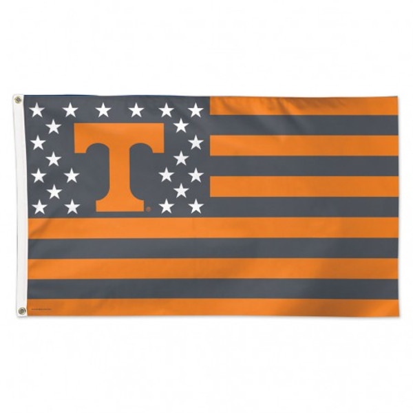 Tennessee Volunteers Flag 3x5 Deluxe Style Stars and Stripes Design