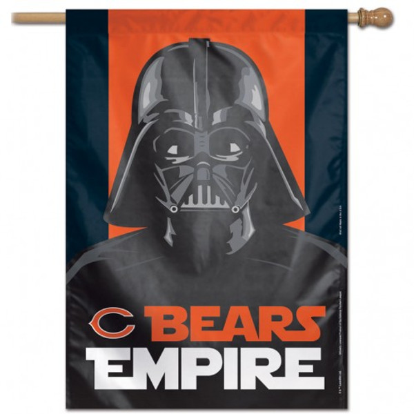 Chicago Bears Banner 28x40 Vertical Star Wars Design