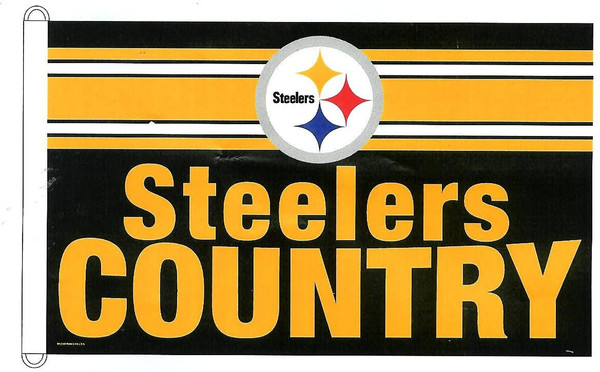Pittsburgh Steelers Flag 3x5 Steelers Country Design