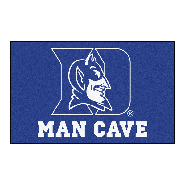 Duke University - Duke Blue Devils Man Cave UltiMat "D & Devil" Logo Blue