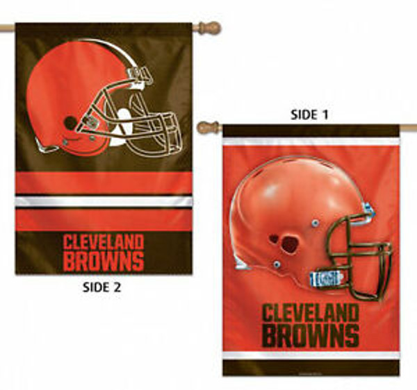 Cleveland Browns Banner 28x40 Vertical Premium 2 Sided