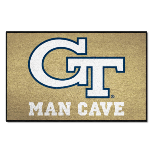 Georgia Tech - Georgia Tech Yellow Jackets Man Cave Starter Interlocking GT Primary Logo Gold