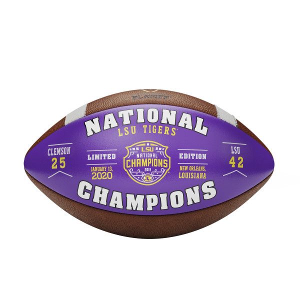 LSU Tigers Football Leather 2020 College Football Champion Commemorative