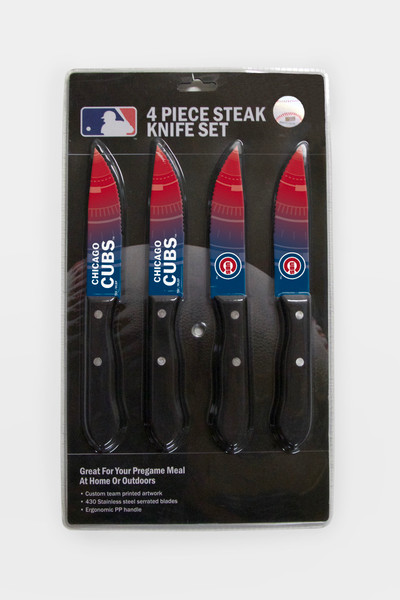 Chicago Cubs Knife Set - Steak - 4 Pack