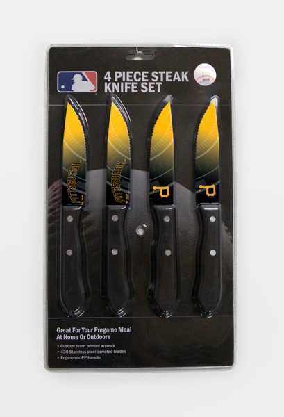 Pittsburgh Pirates Knife Set - Steak - 4 Pack