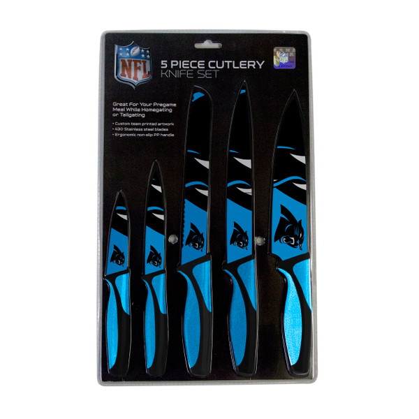 Carolina Panthers Knife Set - Kitchen - 5 Pack