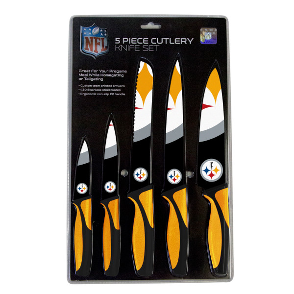 Pittsburgh Steelers Knife Set - Kitchen - 5 Pack