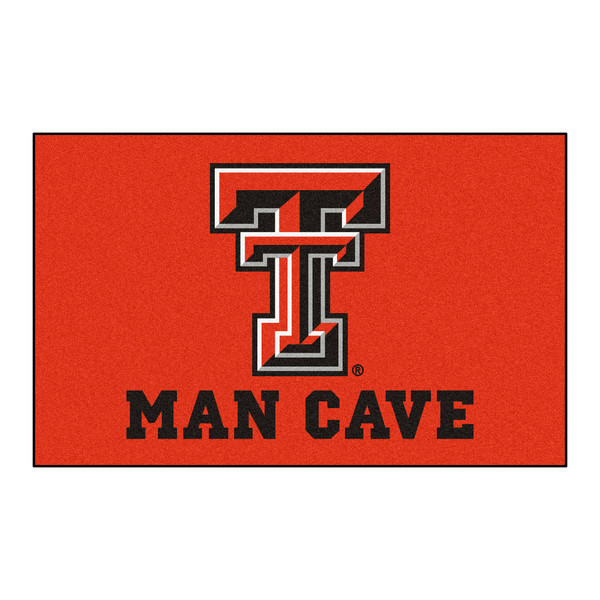 Texas Tech University - Texas Tech Red Raiders Man Cave UltiMat Double T Primary Logo Red