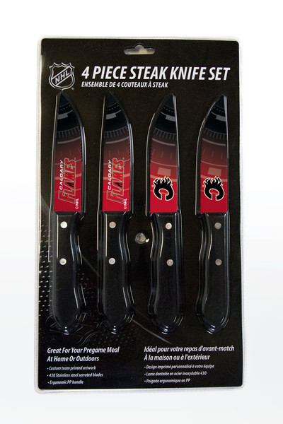 Calgary Flames Knife Set - Steak - 4 Pack