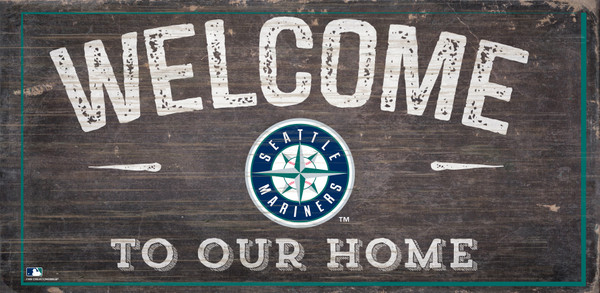 Seattle Mariners Sign Wood 6x12 Welcome To Our Home Design